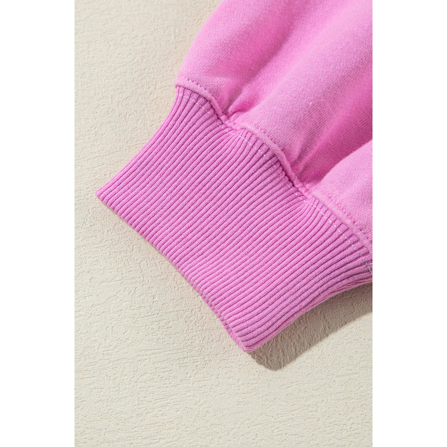 Color Block Half Button Long Sleeve Sweatshirt Apparel and Accessories
