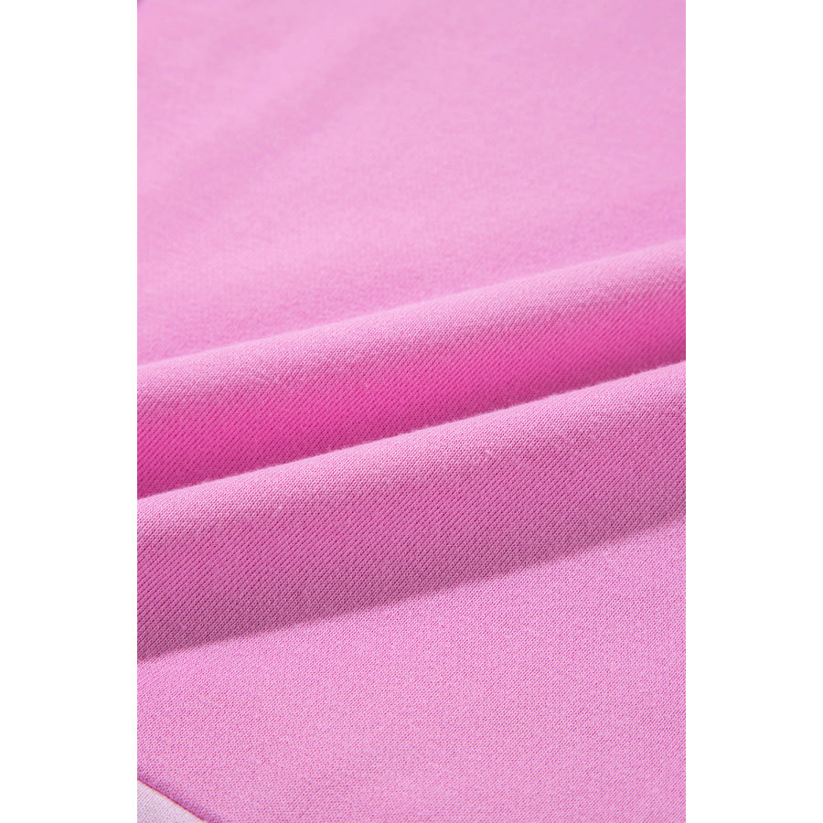 Color Block Half Button Long Sleeve Sweatshirt Apparel and Accessories