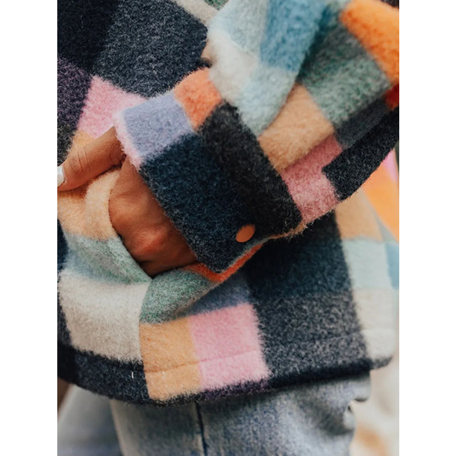 Color Block Half Snap Long Sleeve Sweatshirt Apparel and Accessories