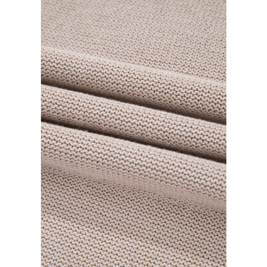 Color Block Round Neck Long Sleeve Sweater Apparel and Accessories