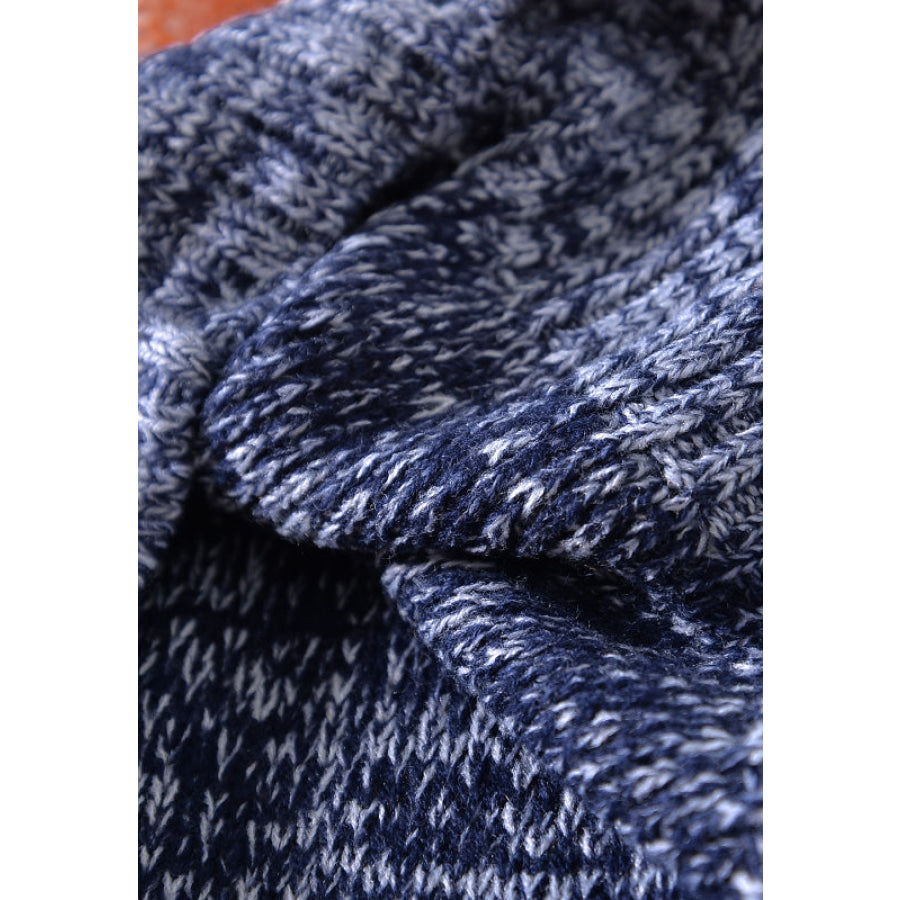 Color Block Round Neck Long Sleeve Sweater Apparel and Accessories