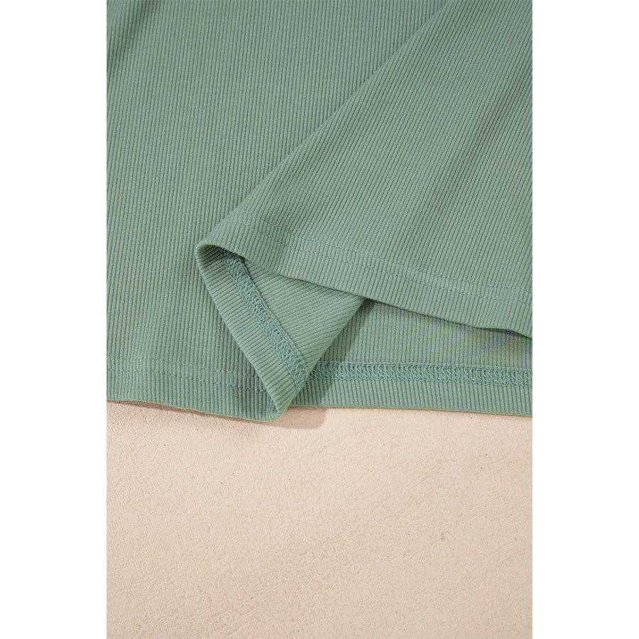 Color Block Round Neck Raglan Sleeve Top Apparel and Accessories