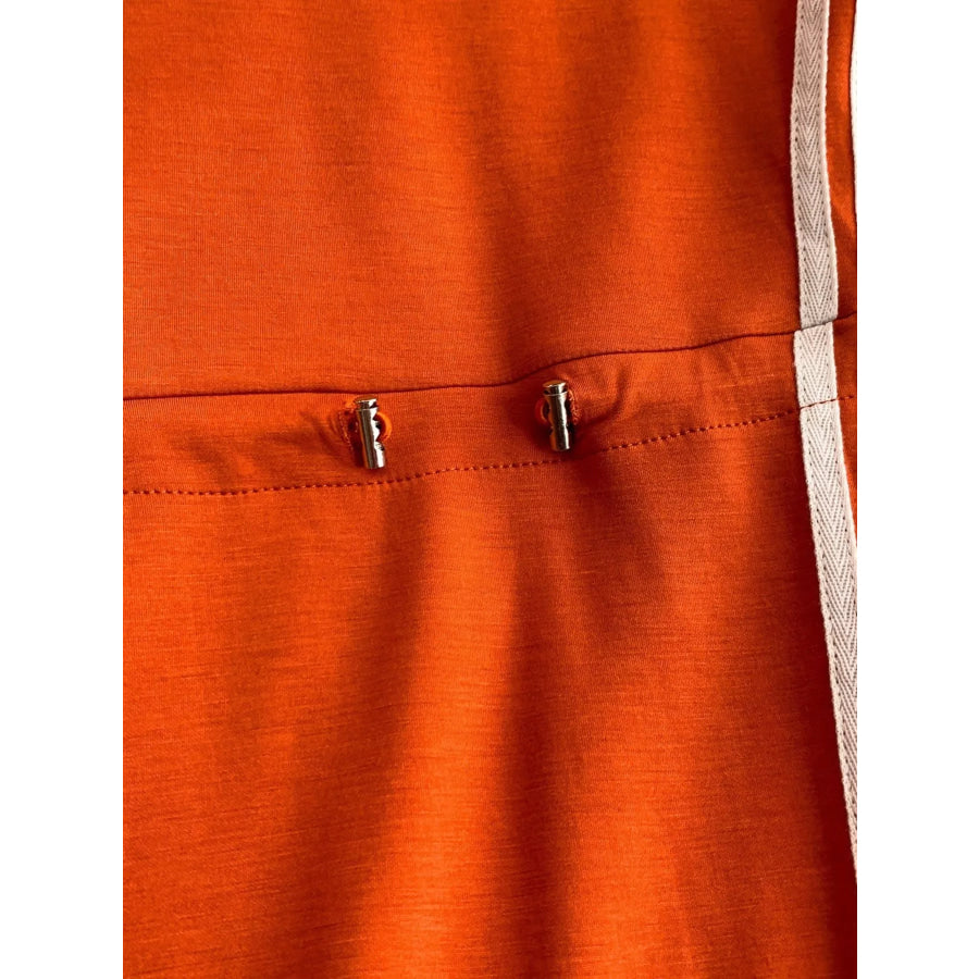 Color Block Short Sleeve Casual Dress Apparel and Accessories