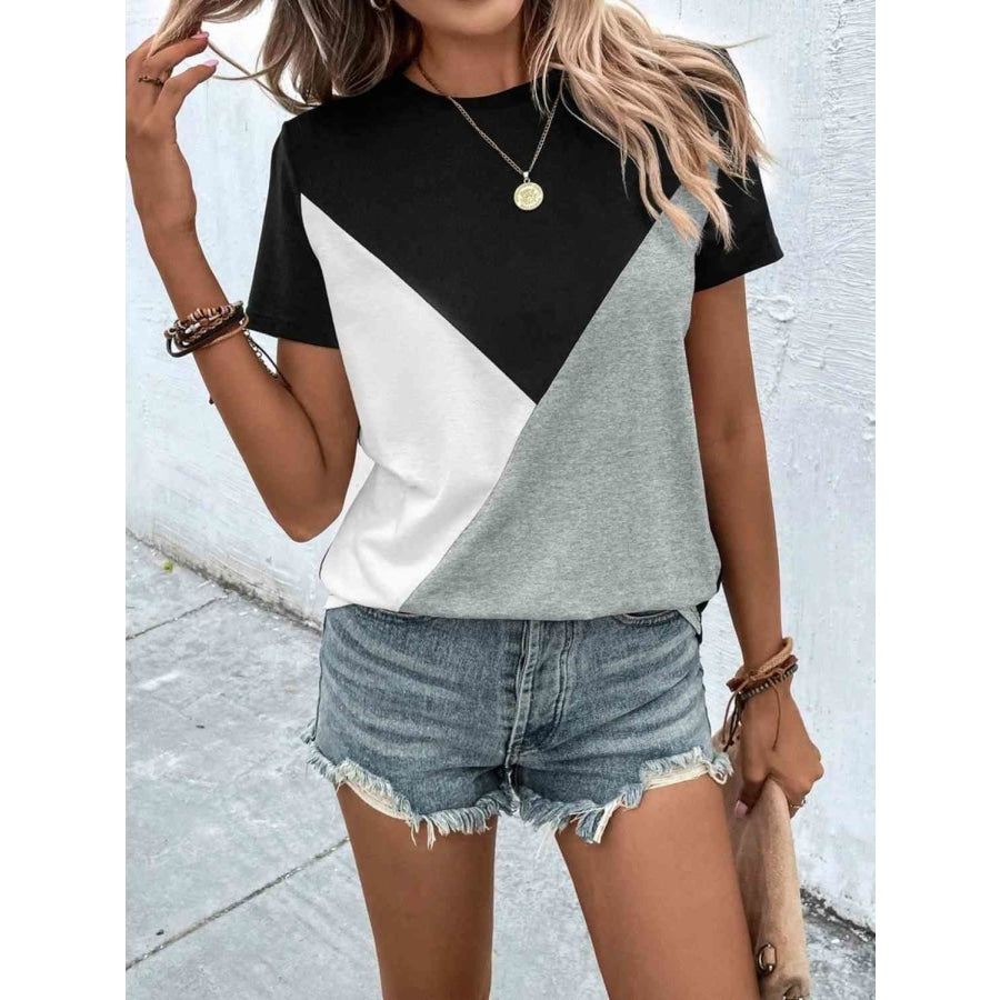 Color Block T-Shirt Clothing