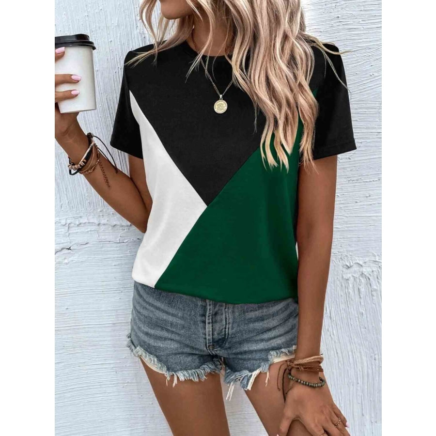 Color Block T-Shirt Clothing