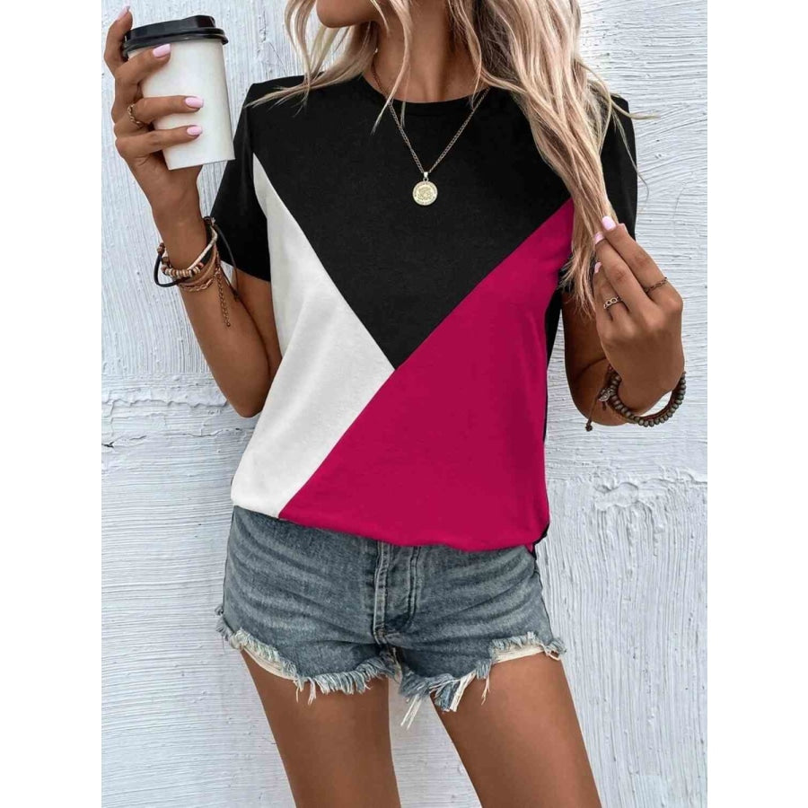 Color Block T-Shirt Clothing