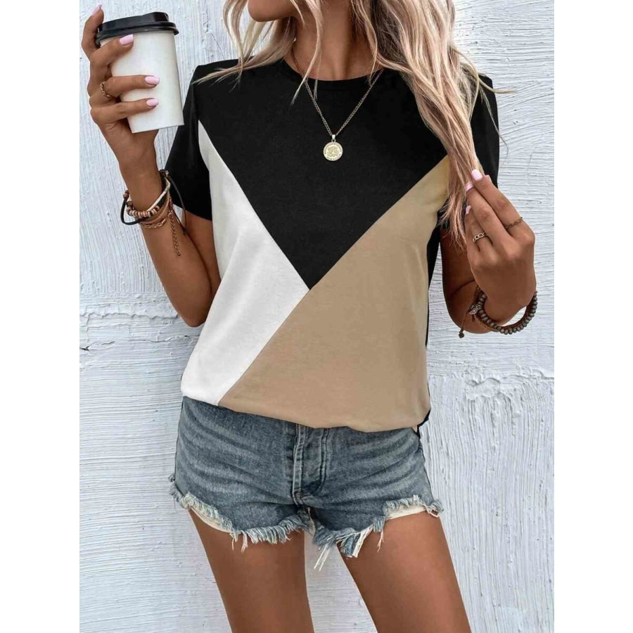 Color Block T-Shirt Clothing