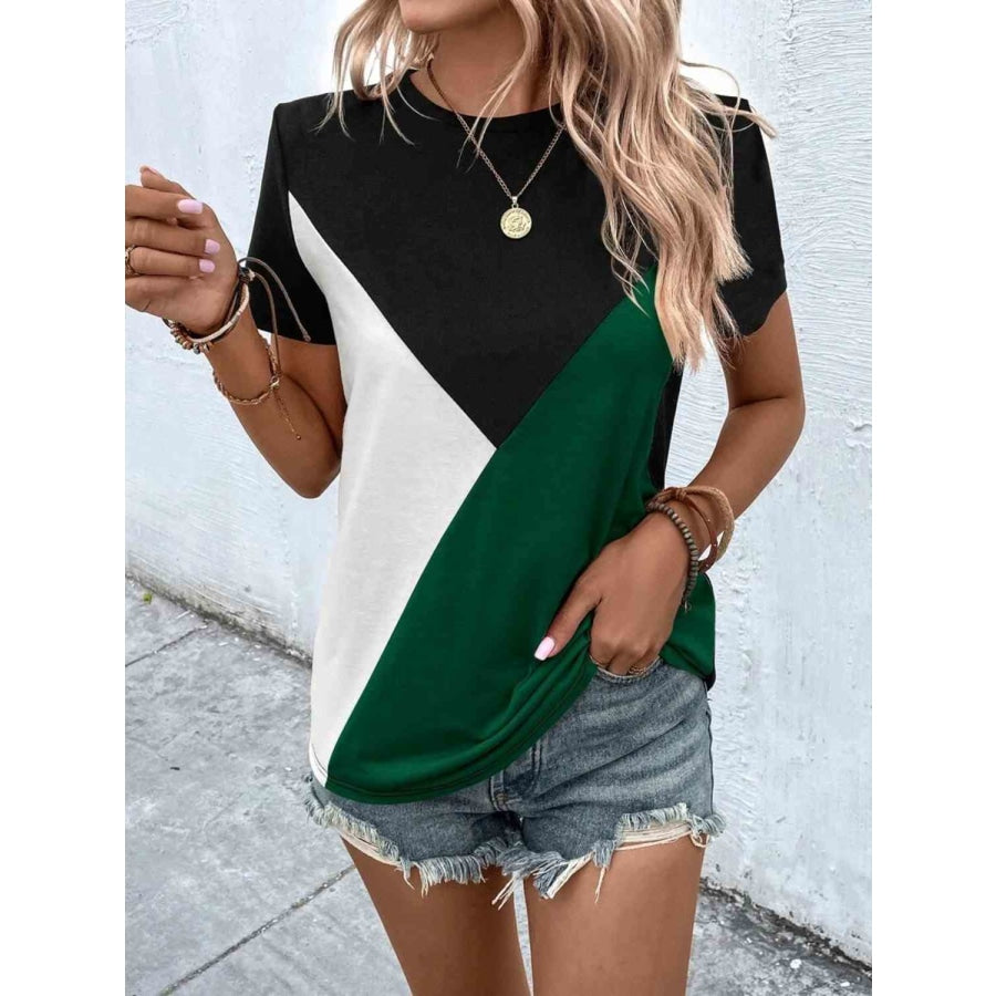 Color Block T-Shirt Clothing