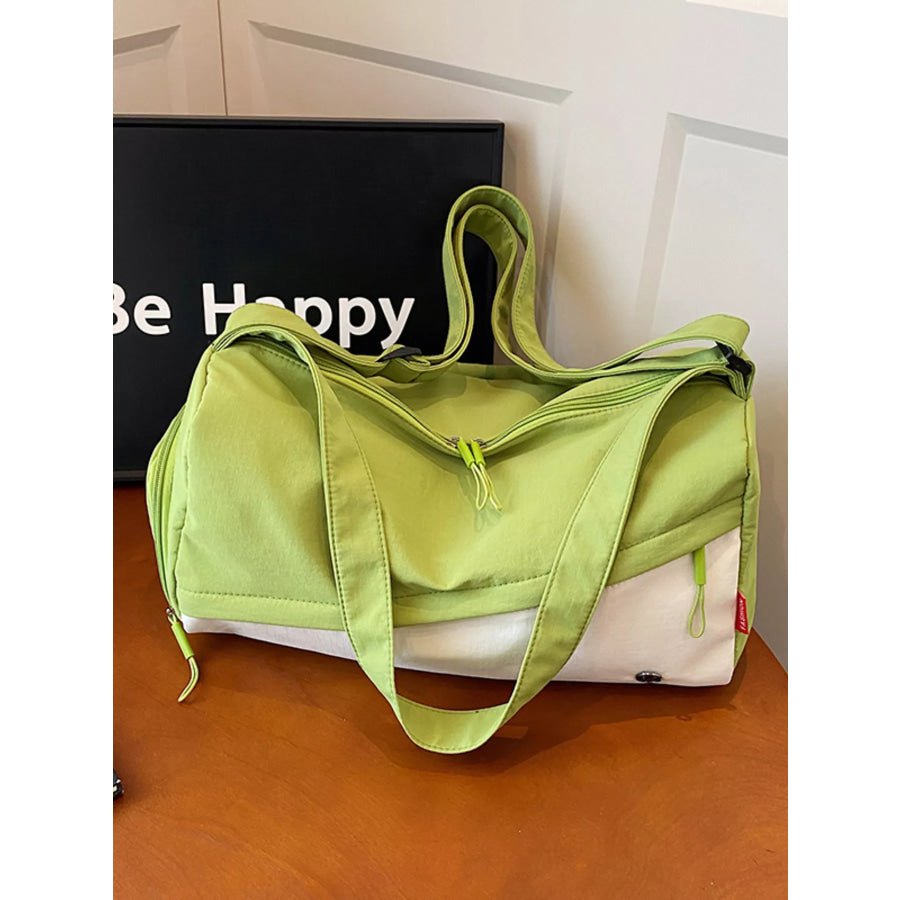 Color Block Travel Bag Green / onesize Apparel and Accessories
