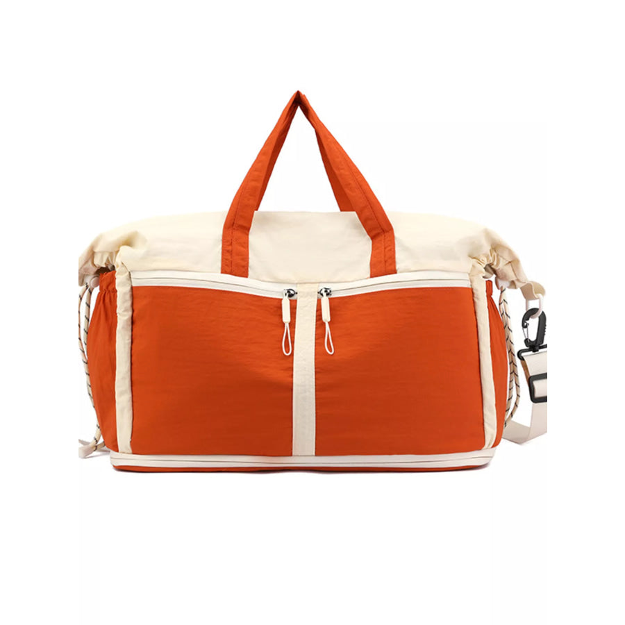 Color-Block Travel Bag Orange / onesize Apparel and Accessories