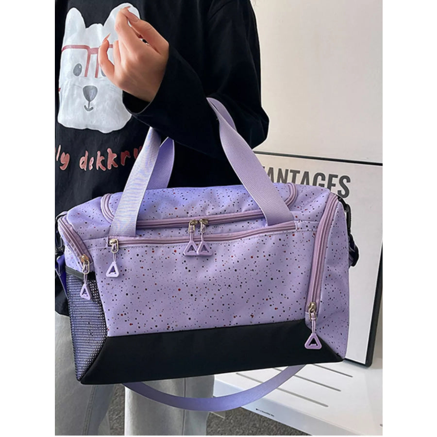 Color Block Travel Bag Purple / onesize Apparel and Accessories