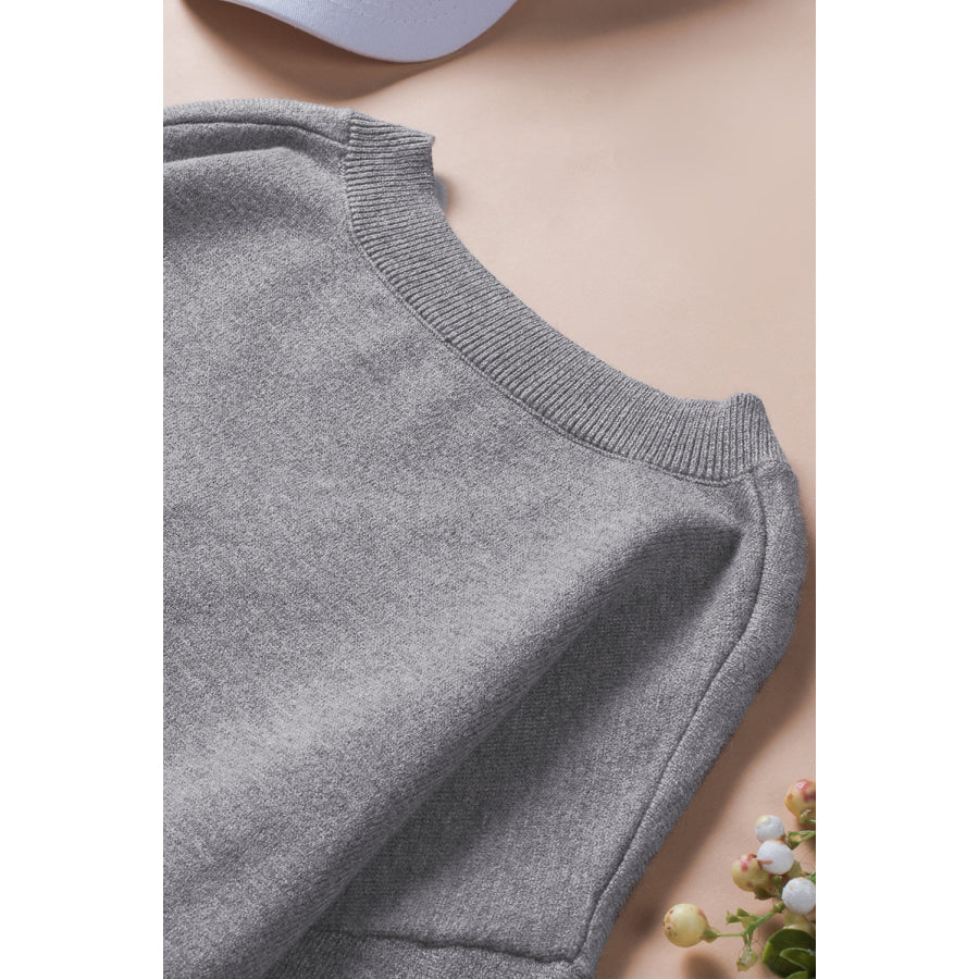 Color Block V Neck Long Sleeve Sweater Apparel and Accessories