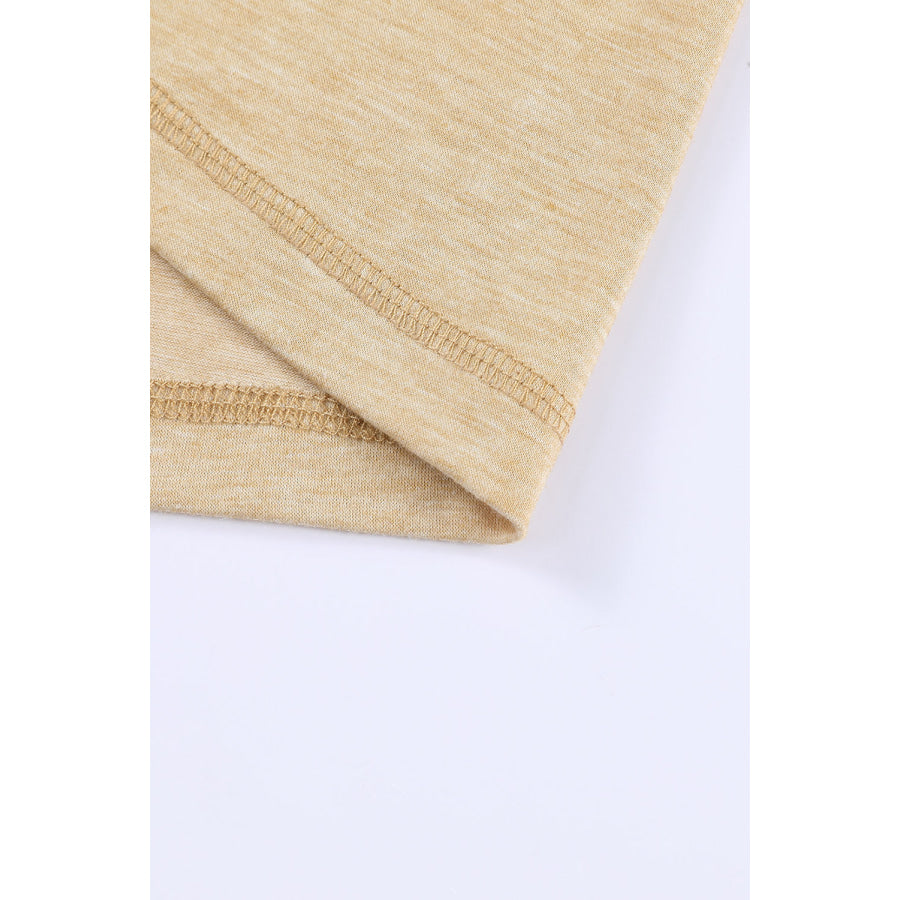 Color Block V-Neck Long Sleeve Top Apparel and Accessories