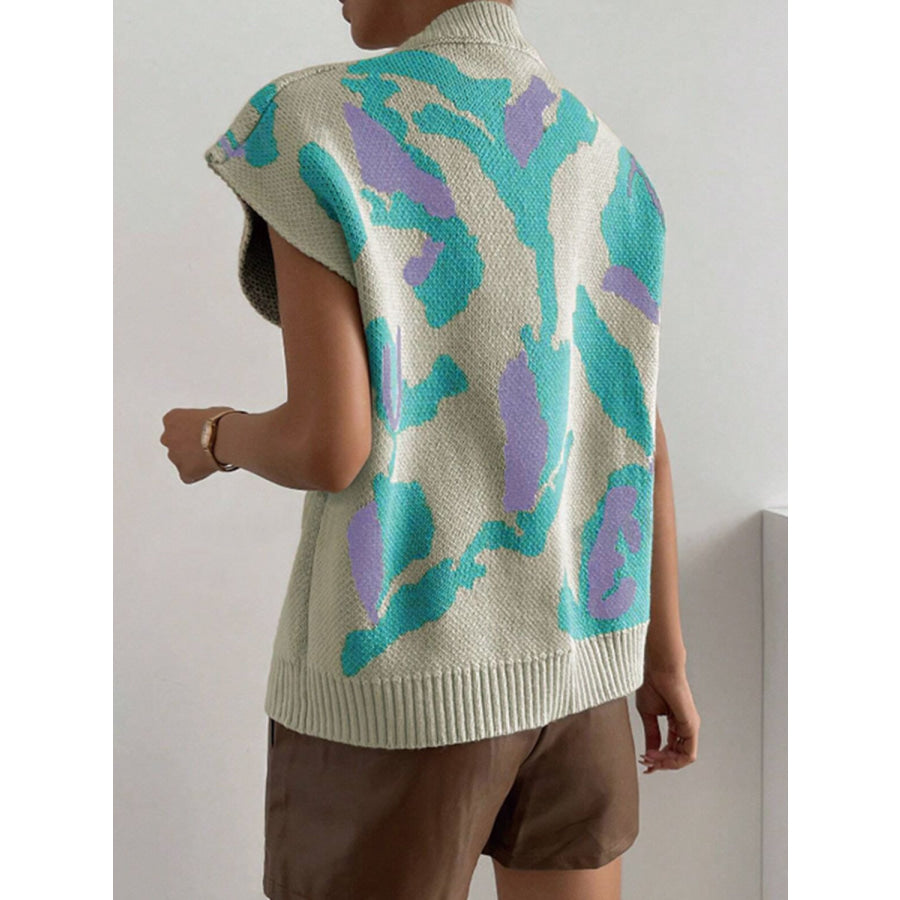 Color Block V-Neck Sweater Vest Apparel and Accessories