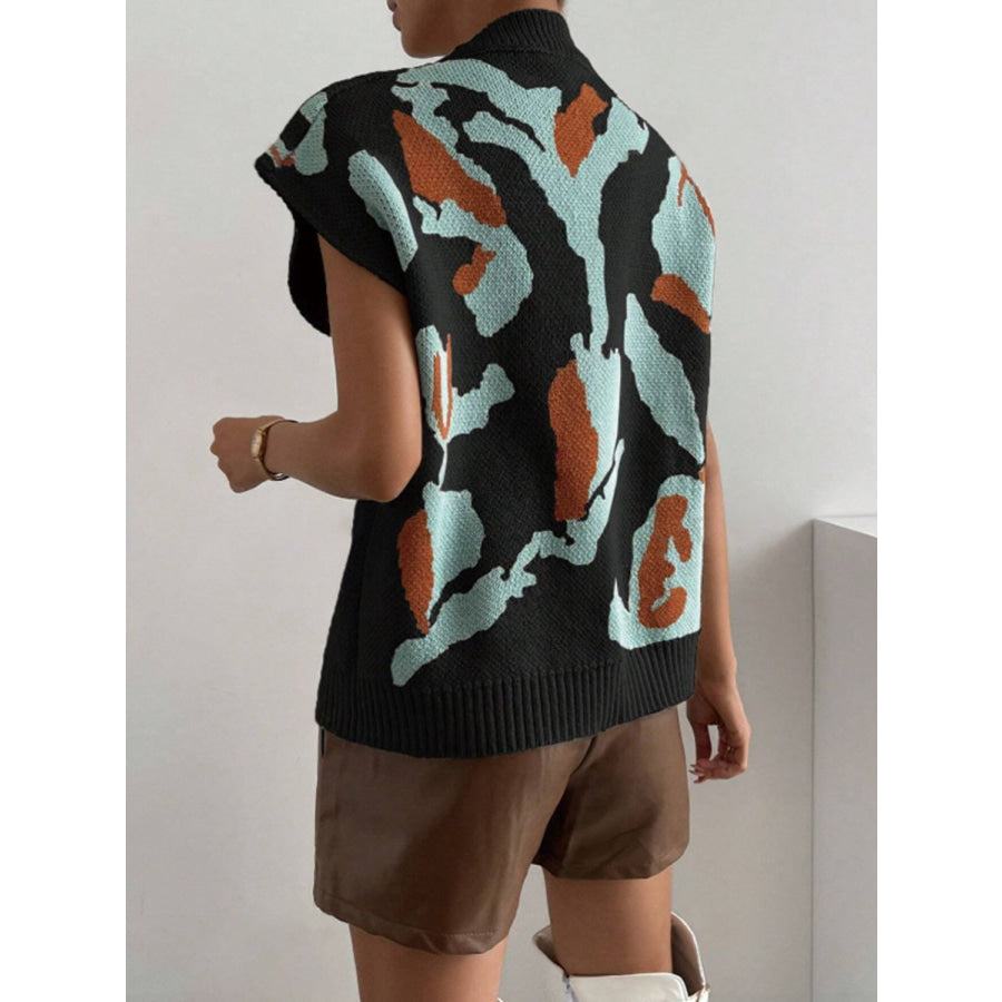 Color Block V-Neck Sweater Vest Apparel and Accessories