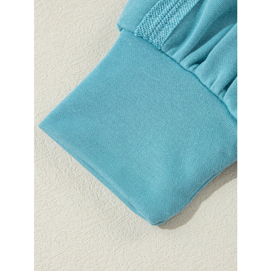 Colorblock Patchwork Crew Neck Loose Sweatshirt Apparel and Accessories