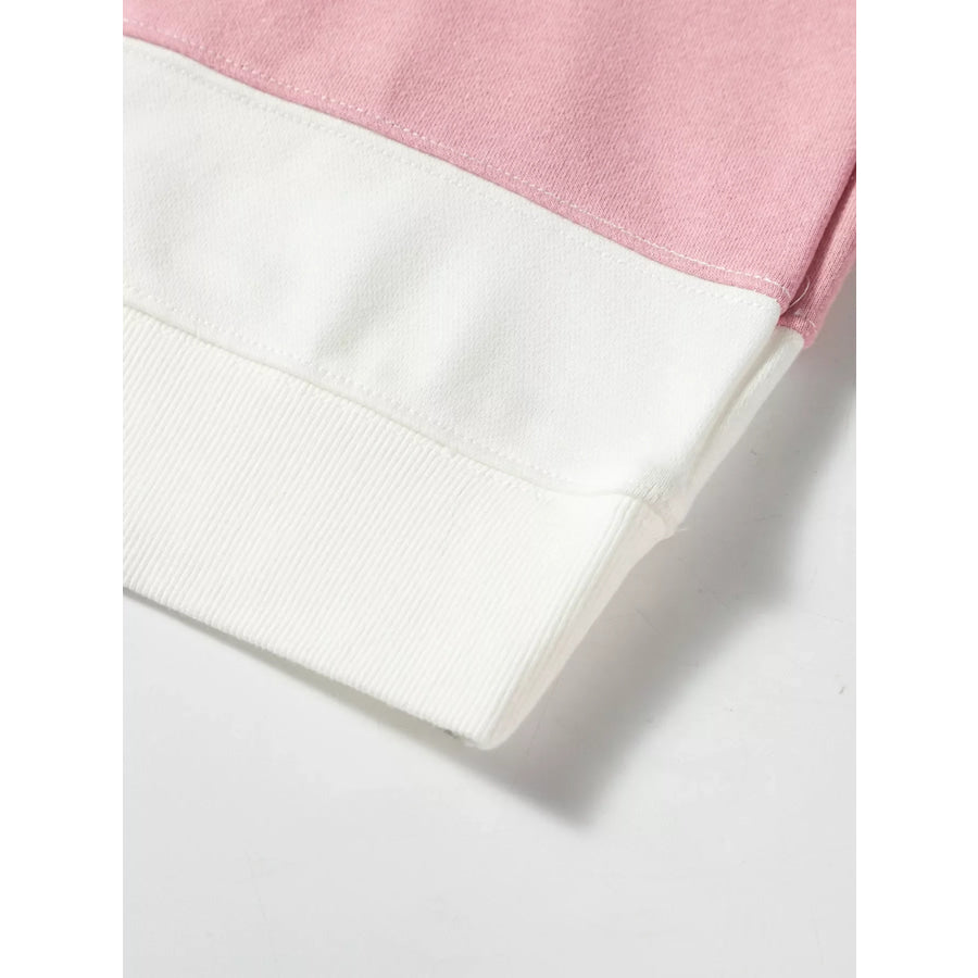 Colorblock Patchwork Drop Shoulder Crewneck Sweatshirt Apparel and Accessories