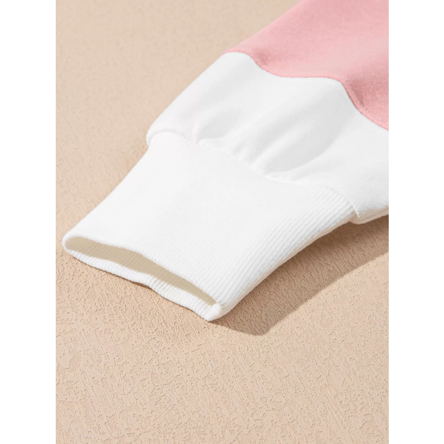 Colorblock Patchwork Drop Shoulder Crewneck Sweatshirt Apparel and Accessories