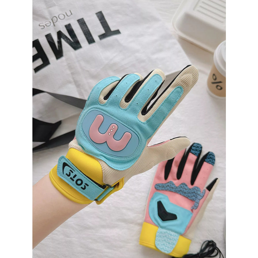 Colorful Touchscreen Gloves Sky Blue / One Size Apparel and Accessories