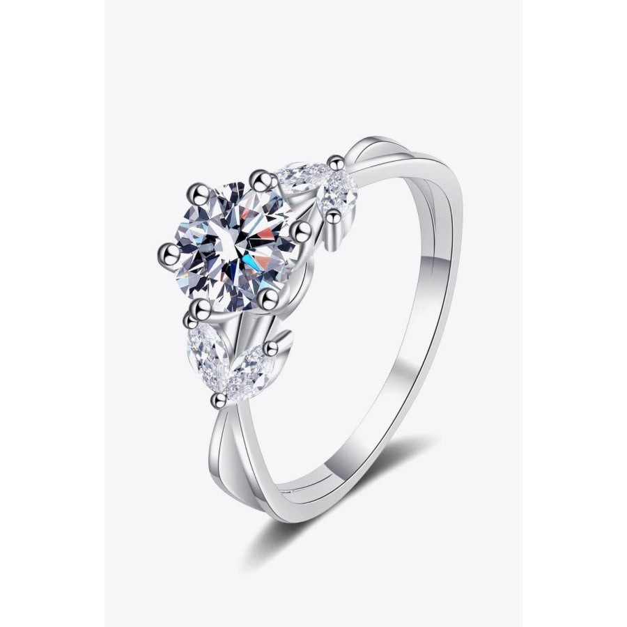 Come With Me 1 Carat Moissanite Ring Silver / 5