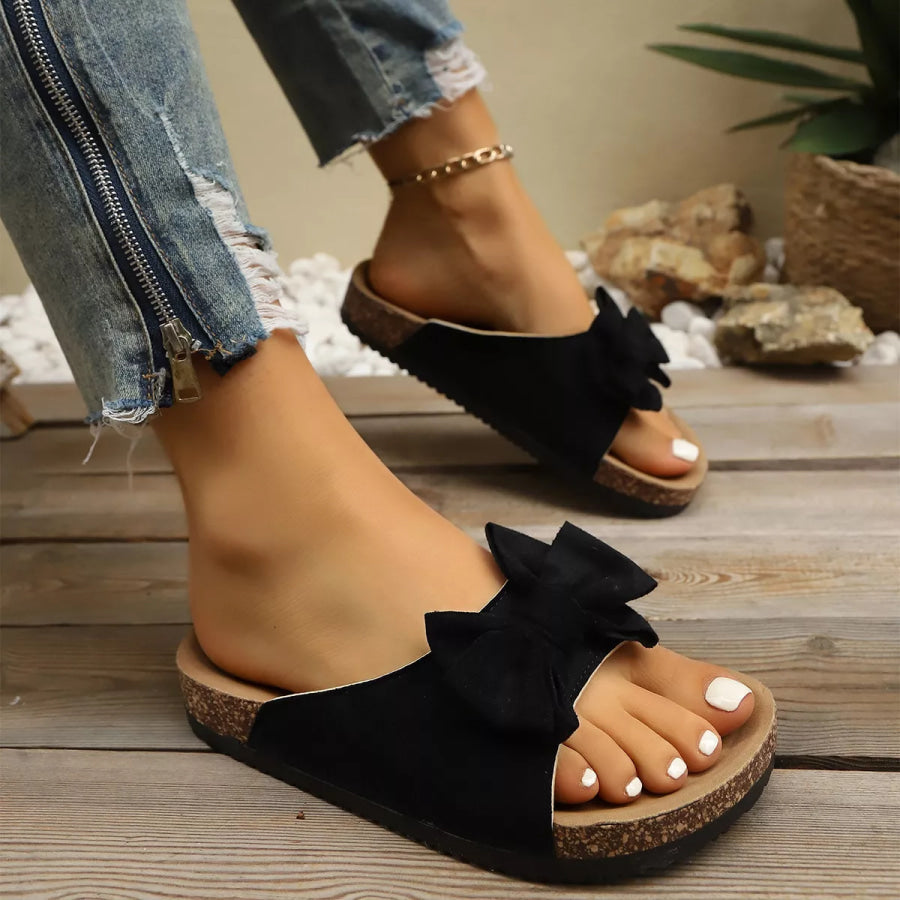 Comfortable Bow Decor Casual Sandals Apparel and Accessories