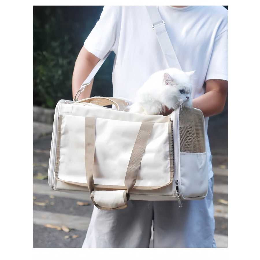 Comfortable Breathable Pet Carrier Bag Camel / Bag Apparel and Accessories
