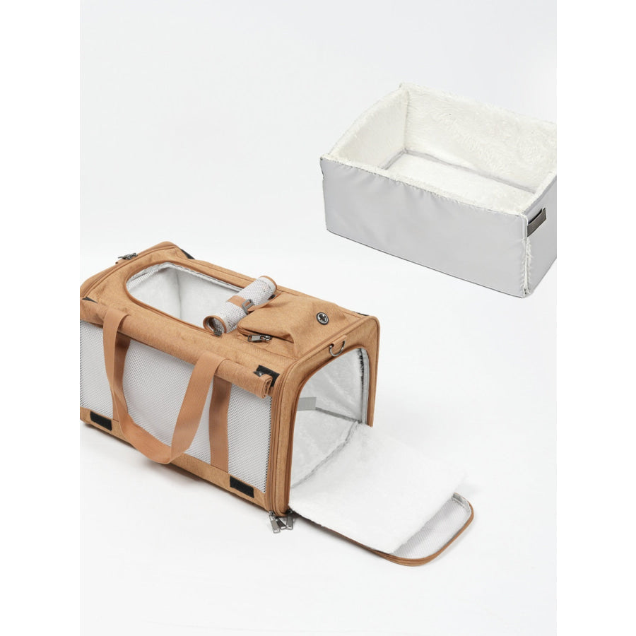 Comfortable Breathable Pet Carrier Bag Caramel Style 2 / Bag Apparel and Accessories