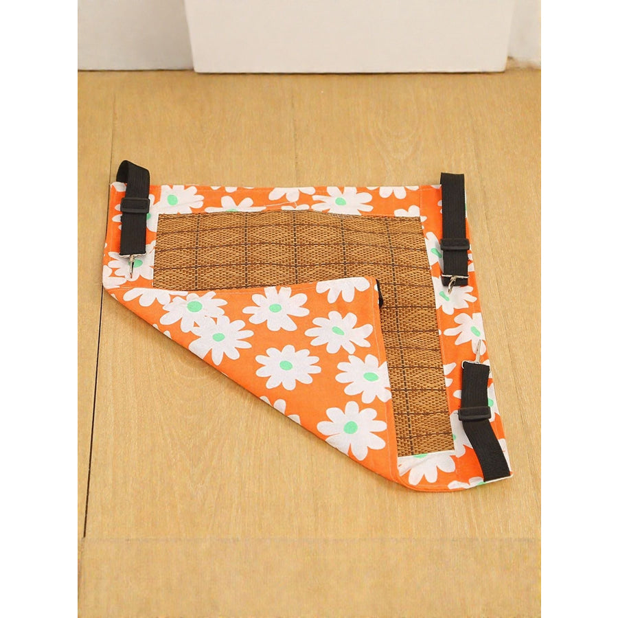 Comfortable Hanging Pet Hammock with Adjustable Straps Cool Mat(Orange) / S Apparel and Accessories