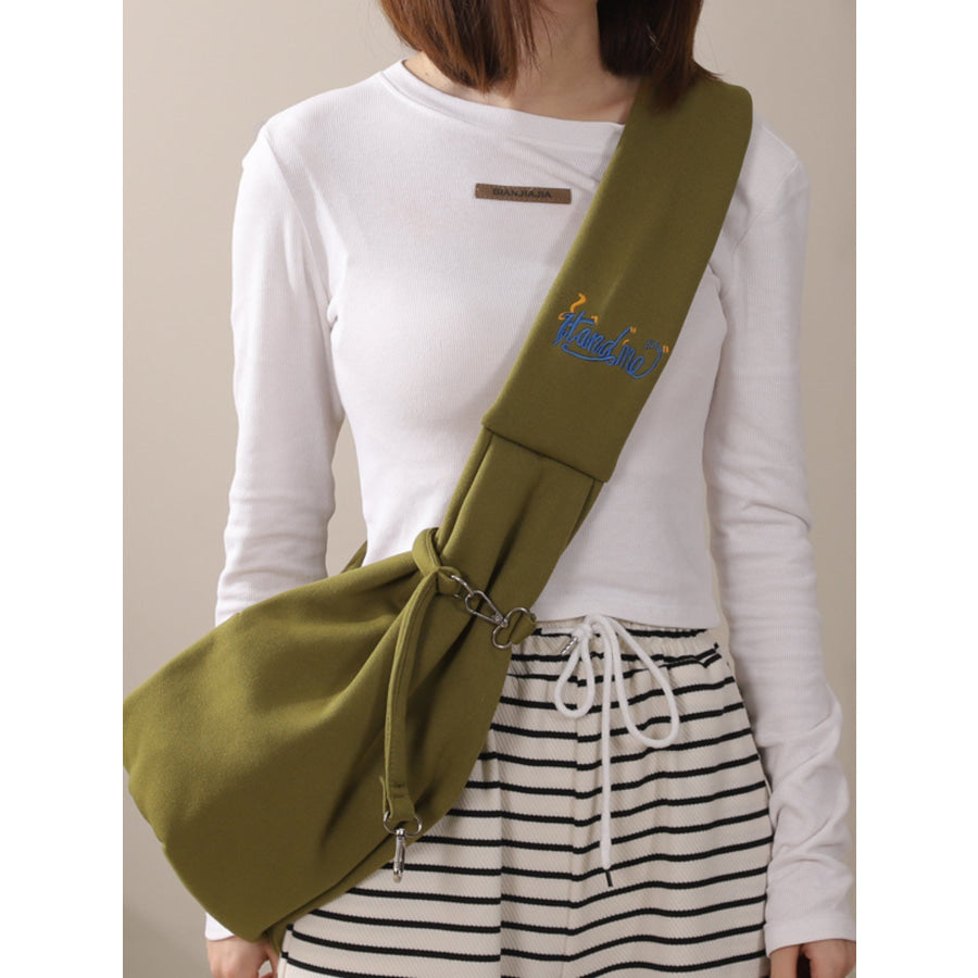Comfortable Pet Carrier Sling Bag Army Green / One Size Apparel and Accessories