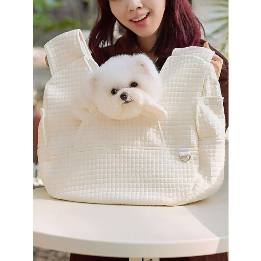 Comfortable Quilted Pet Carrier Sling Bag Apparel and Accessories