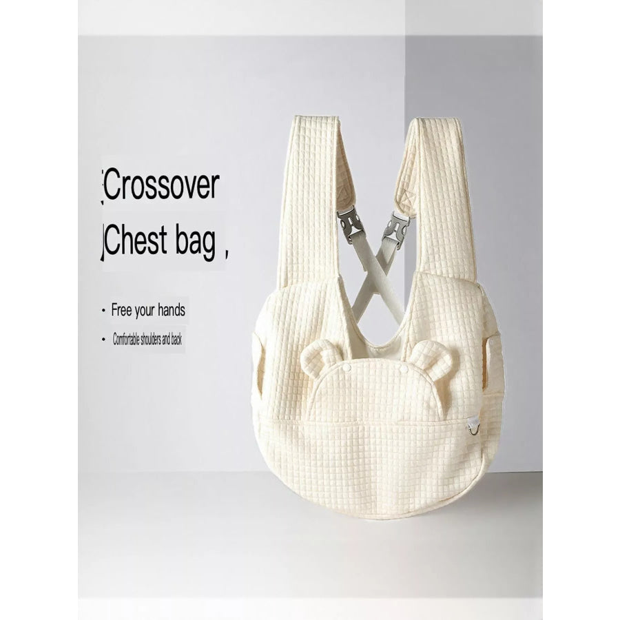 Comfortable Quilted Pet Carrier Sling Bag Apparel and Accessories