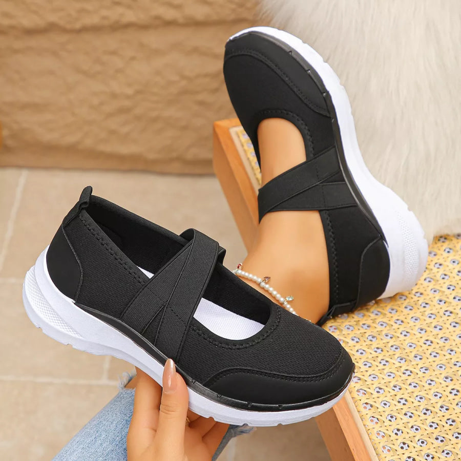 Comfortable Slip-Ons with Elastic Straps Apparel and Accessories