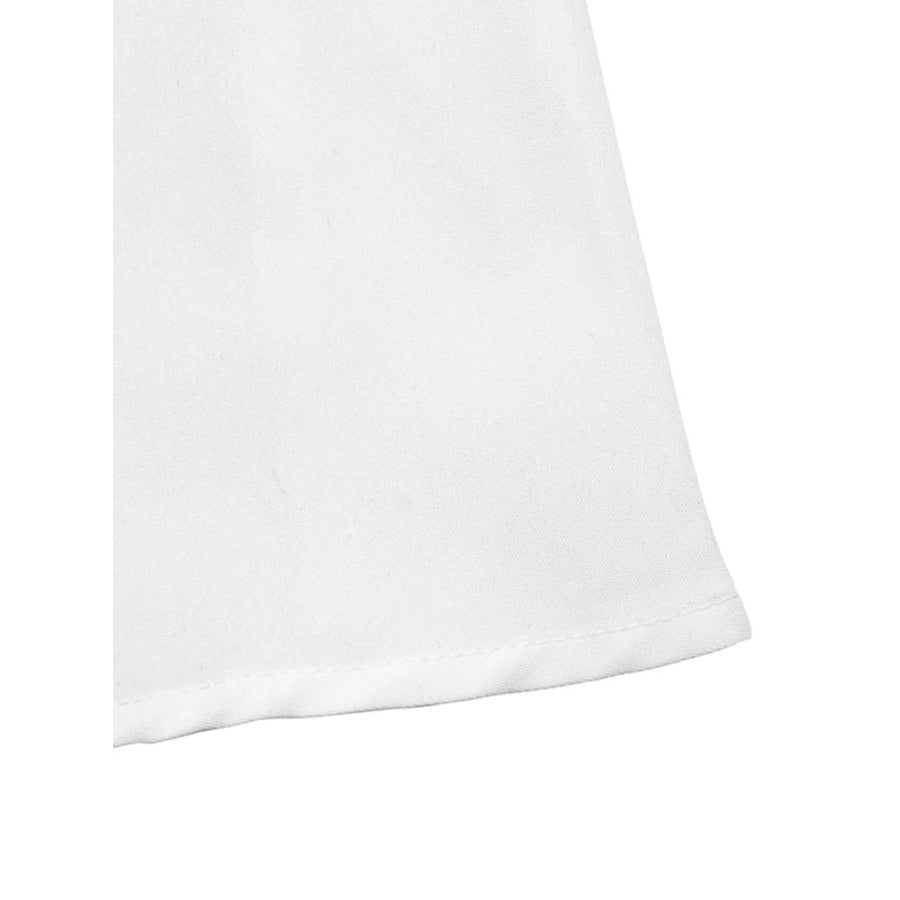 Contrast Bow Sleeveless Shirt Dress Apparel and Accessories