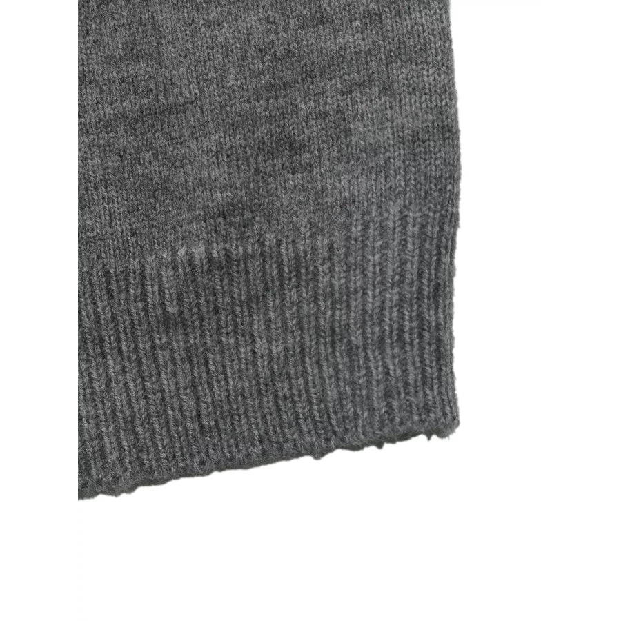 Contrast Button Long Sleeve Cardigan Apparel and Accessories