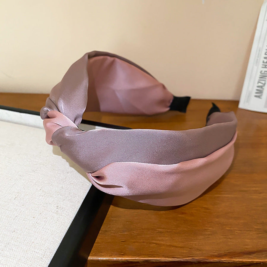 Contrast Cloth Headband Dusty Pink / One Size Apparel and Accessories