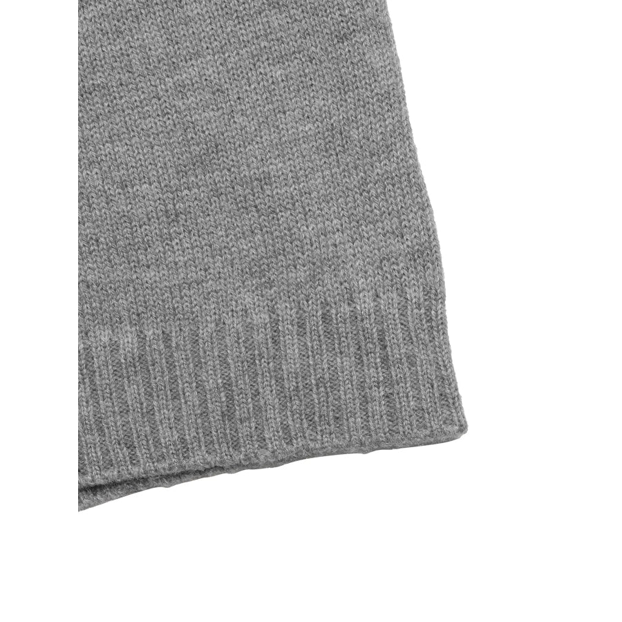 Contrast Collar Dropped Shoulder Sweater Apparel and Accessories