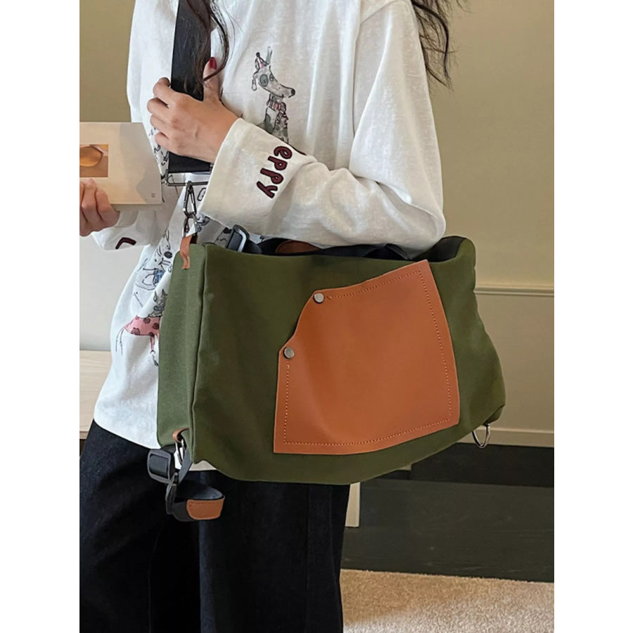 Contrast Color Crossbody Bag Apparel and Accessories