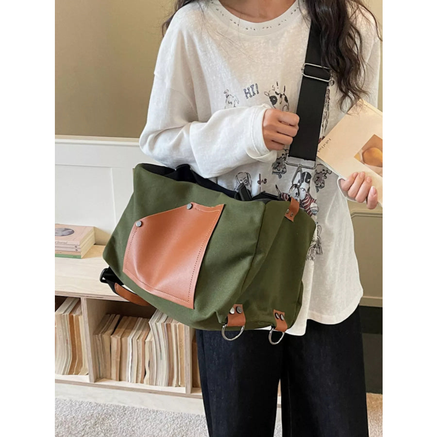Contrast Color Crossbody Bag Apparel and Accessories
