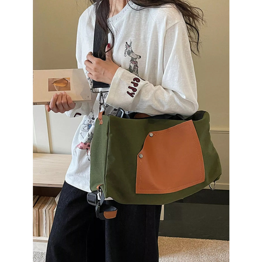 Contrast Color Crossbody Bag Apparel and Accessories