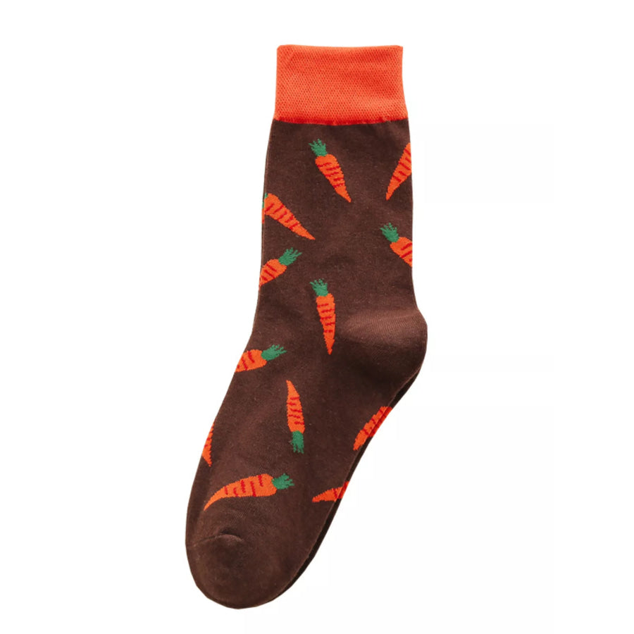 Contrast Cuffs Socks Apparel and Accessories
