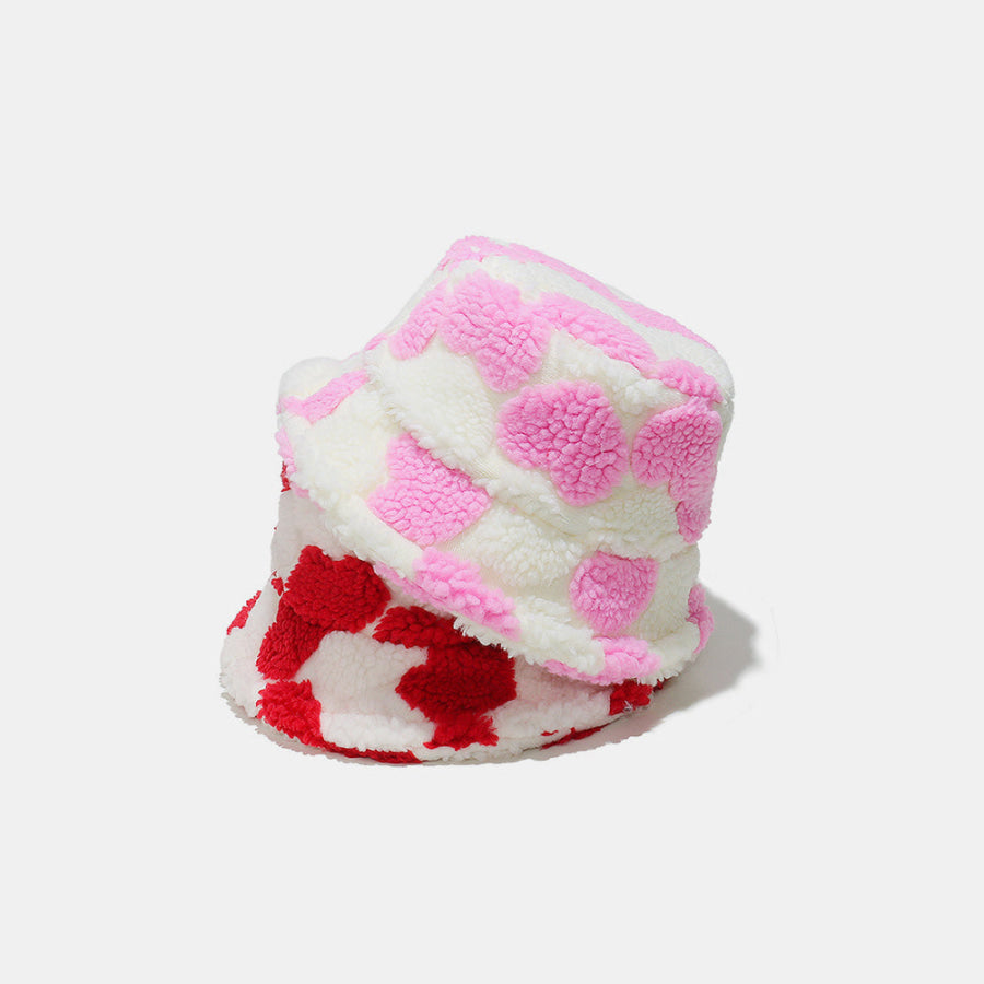 Contrast Heart Bucket Hat Apparel and Accessories