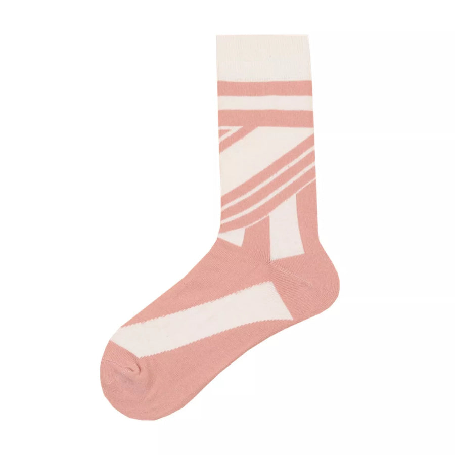 Contrast Mid-Calf Socks Apparel and Accessories
