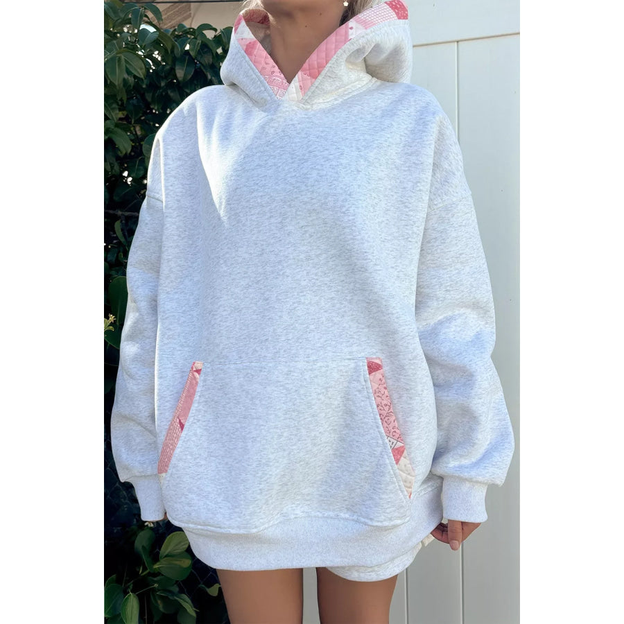 Contrast Patchwork Oversized Hoodie Apparel and Accessories