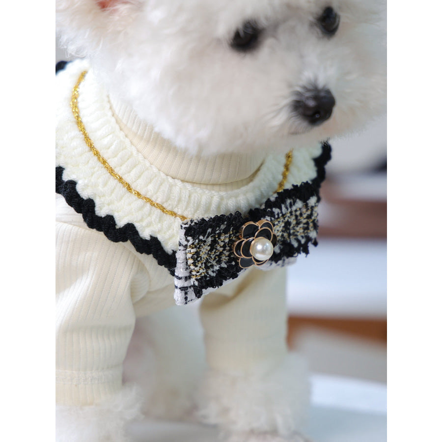Contrast Pet Scarf Apparel and Accessories