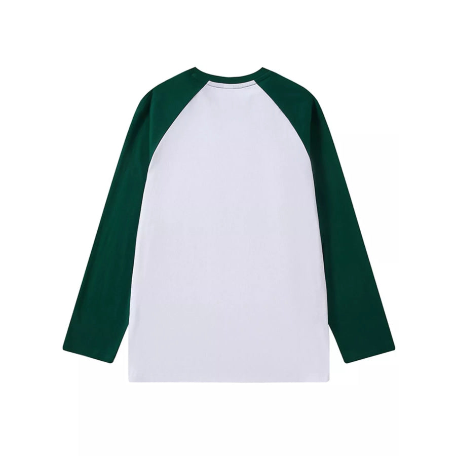 Contrast Raglan Long Sleeve T-Shirt Apparel and Accessories