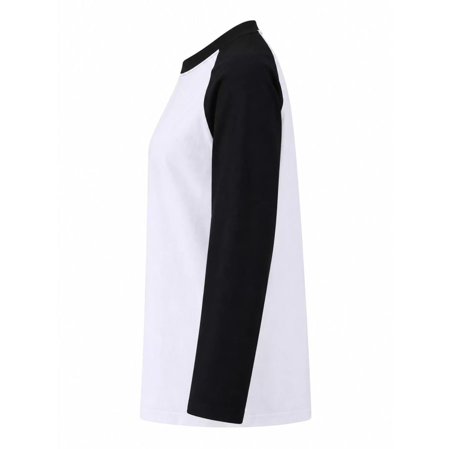 Contrast Raglan Long Sleeve T-Shirt Apparel and Accessories
