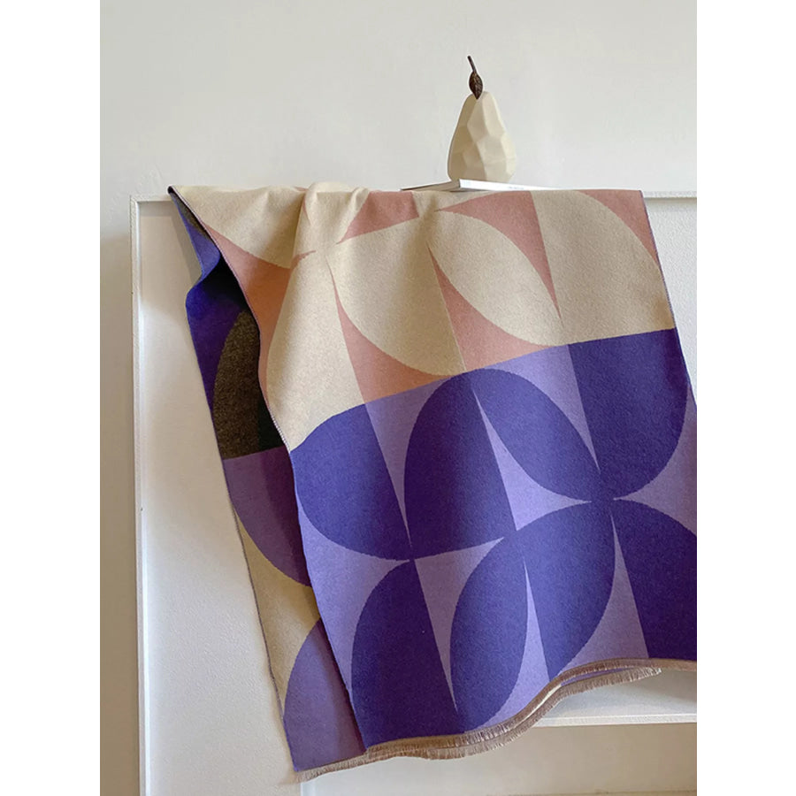 Contrast Raw Hem Scarf Apparel and Accessories