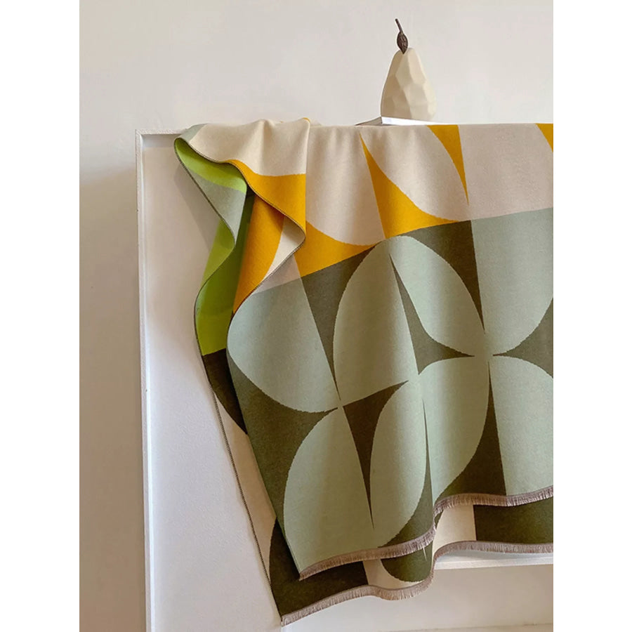 Contrast Raw Hem Scarf Apparel and Accessories