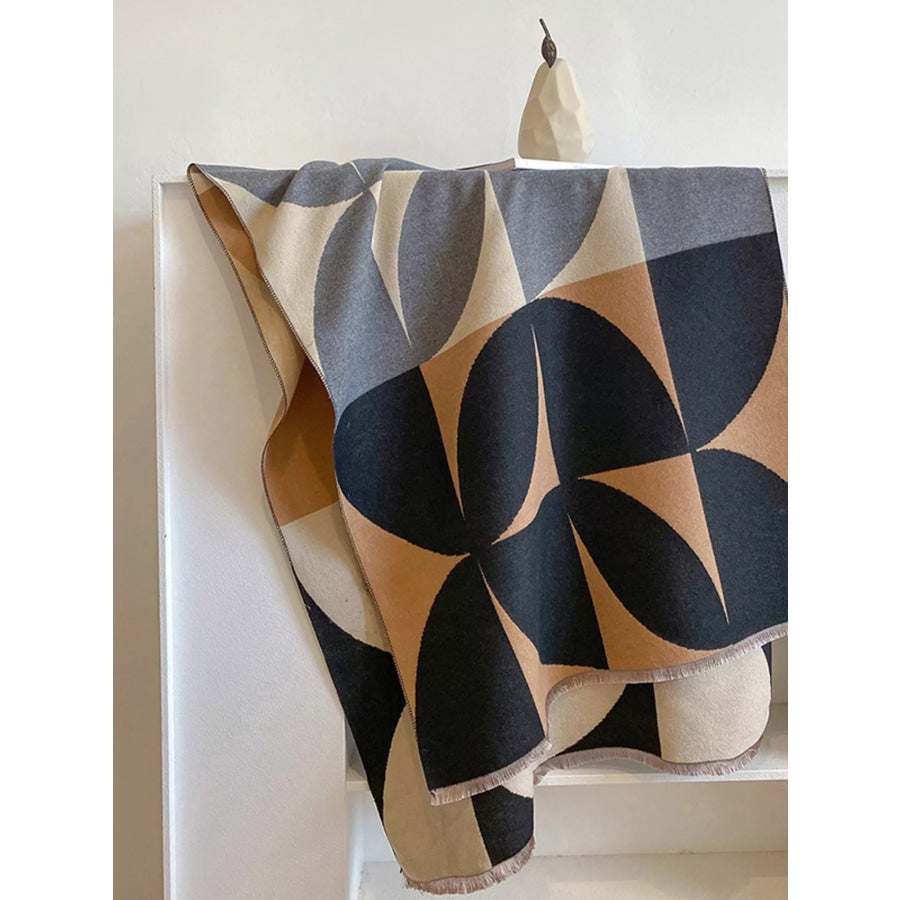 Contrast Raw Hem Scarf Apparel and Accessories