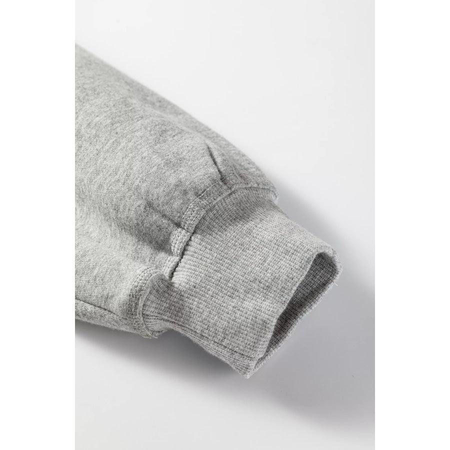 Contrast Rope Drawstring Ruffle Trim Drop Shoulder Baggy Hoodie Apparel and Accessories